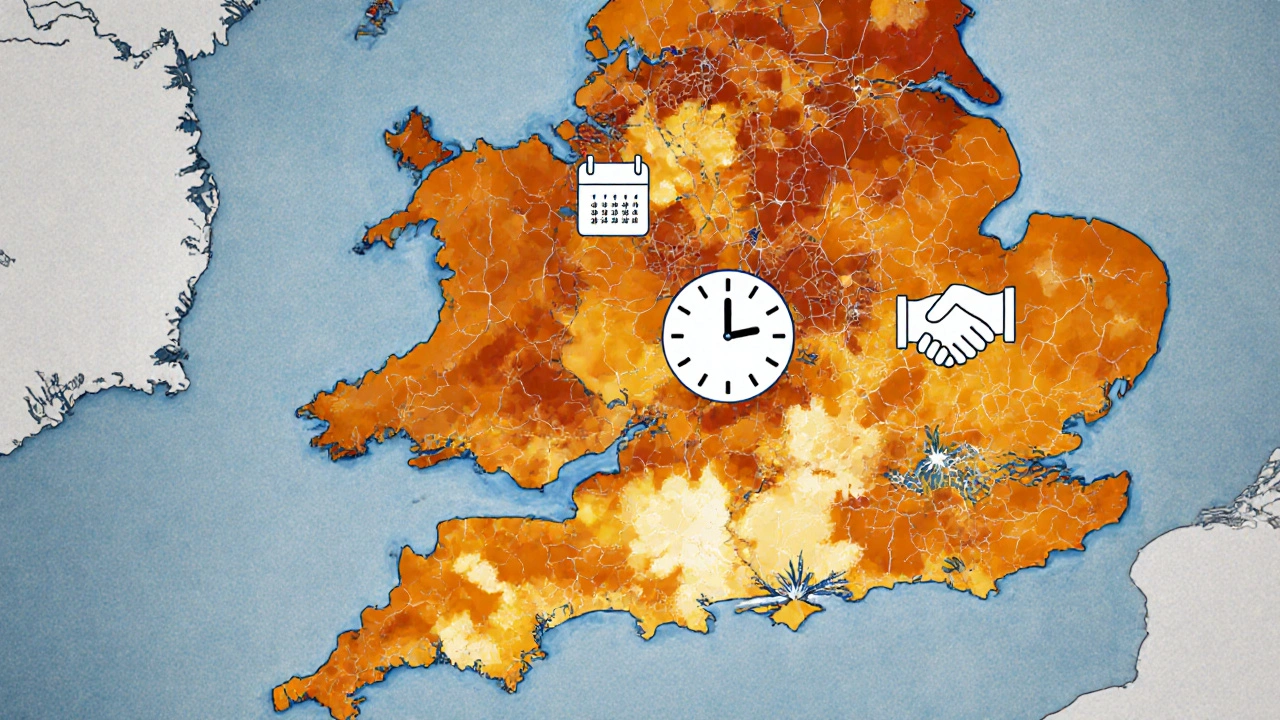 A seasonal calendar over London map shows autumn as the peak time for escort bookings.
