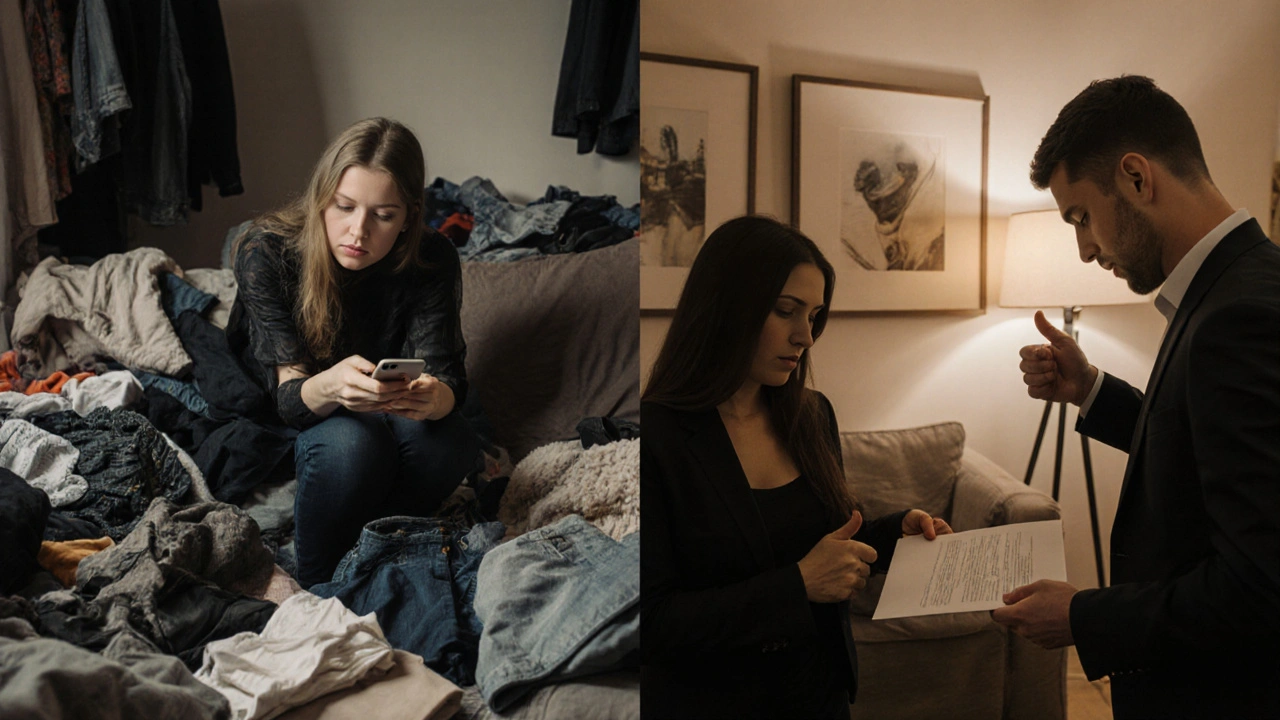 Contrasting scenes of an unprepared meeting versus a professional, organized encounter in a clean, welcoming space.